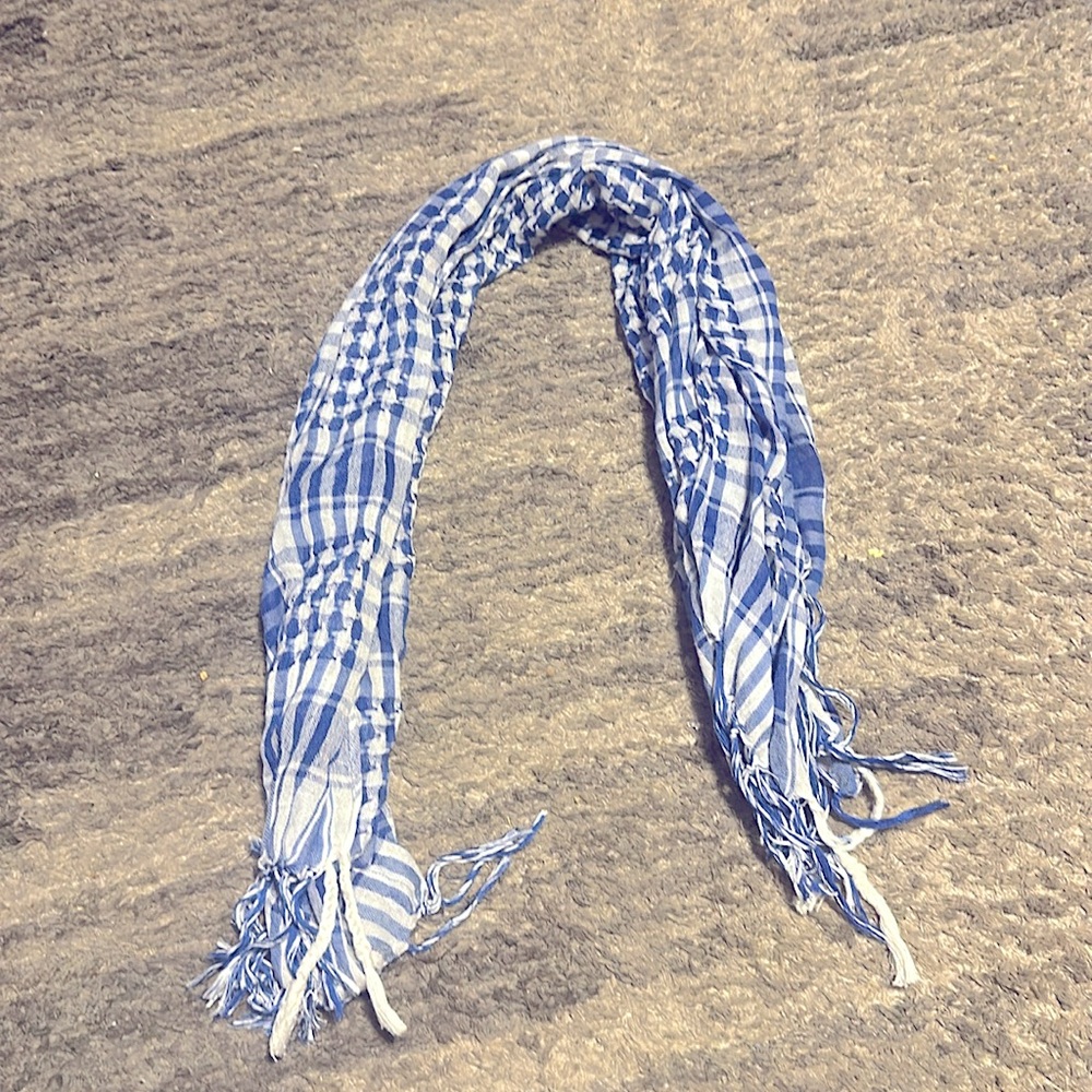 Wet Seal Soft blue Checkered Women's Scarf